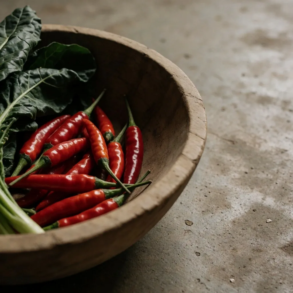 Fresh produce on concrete
